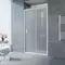 Душевая дверь «Vegas Glass» ZP Novo 100/190 сатин/белая универсальная, картинка №2
