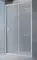 Душевая дверь «Vegas Glass» ZP Novo 100/190 сатин/матовый хром универсальная, фото №1