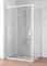 Душевой угол-ограждение «Vegas Glass» ZP+ZPV Novo 100/80 прозрачный/белый без поддона универсальный, фото №1