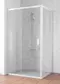 Душевой угол-ограждение «Vegas Glass» ZP+ZPV Novo 120/80 прозрачный/белый без поддона универсальный, фото №1