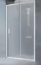 Душевая дверь «Vegas Glass» ZP Novo 115/190 сатин/белая универсальная, фото №1