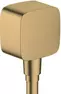 Подключение для душевого шланга «Hansgrohe» FixFit 26457140 с обратным клапаном шлифованная бронза, фото №1