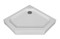 Душевой поддон «Vincea» VST-3AP-1010 100/100 низкий акриловый многоугольный белый с сифоном, фото №1