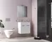 Мебель для ванной подвесная «Vitra» Mia 60 с дверцами белый глянец, фотография №3