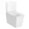 Унитаз компакт безободковый «Roca» Inspira Square 342536000/7341520000 (80153200B) белый с сиденьем дюропласт с микролифтом белое, картинка №2