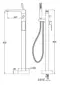 Напольный смеситель для ванны «Belbagno» Arlie ARL-FMTA-CRM хром, картинка №2