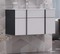 Тумба с раковиной из массива «Opadiris» Кристалл 90 (Ibiza 91) подвесная белая/антрацит, фото №1