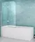 Шторка на ванну стеклянная «Abber» Ewiges Wasser AG51120 120/140 прозрачная/хром универсальная, фото №1