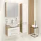 Мебель для ванной подвесная «Runo» Дублин 70 белая/дуб, изображение №4