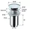 Донный клапан для раковины «Remer» 904CC114NPO с механизмом Клик-Клак матовый никель, картинка №2