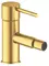 Смеситель для биде «Remer» X-Style X20BG с донным клапаном брашированное золото, фото №1