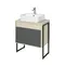 Мебель для ванной подвесная «Aquaton» Лофт Урбан 65 графит/дуб орегон, картинка №18