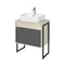 Мебель для ванной подвесная «Aquaton» Лофт Урбан 65 графит/дуб орегон, фотография №19