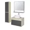 Мебель для ванной подвесная «Aquaton» Лофт Урбан 80 графит/дуб орегон, фото №1