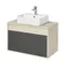 Мебель для ванной подвесная «Aquaton» Лофт Урбан 80 графит/дуб орегон, изображение №4