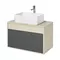 Мебель для ванной подвесная «Aquaton» Лофт Урбан 80 графит/дуб орегон, фото №5