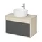 Мебель для ванной подвесная «Aquaton» Лофт Урбан 80 графит/дуб орегон, картинка №6