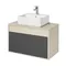 Мебель для ванной подвесная «Aquaton» Лофт Урбан 80 графит/дуб орегон, фотография №39