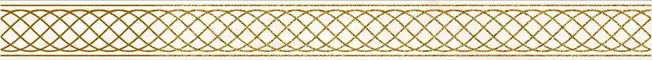 Настенный бордюр «Alma Ceramica» Romano Glossy 60x6 BWU60RMN004 золото, фото №1