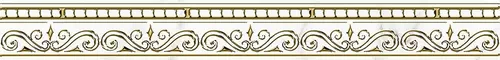 Бордюр «Alma Ceramica» Antares 24,6x3 BWU31ANS08R золото, фото №1