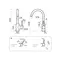 Смеситель для кухни с подключением к фильтру «Omoikiri» Shinagawa 2 Plus C хром, фотография №3