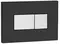 Кнопка смыва пневматическая «Oli» Karisma 641017 черная/хром, фото №1