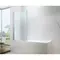 Шторка на ванну стеклянная «Berges Wasserhaus» River S 80/140 прозрачная/хром универсальная, картинка №2