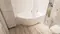 Ванна акриловая «Marka One» Ergonomika 158-175/110 без опор без сифона белая правая, фотография №3