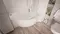 Ванна акриловая «Marka One» Ergonomika 158-175/110 без опор без сифона белая правая, изображение №4