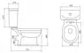 Унитаз компакт «Belbagno» Boheme BB115CPR/BB115T белый (BB115SCM-BRN) с сиденьем с микролифтом, фотография №3