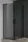 Душевой угол-ограждение «Cezares» SLIDER-AH-2-70/80-100/110-GRIGIO-NERO 110/80 тонированный/чёрный прямоугольный без поддона универсальный, фото №1
