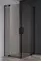 Душевой угол-ограждение «Cezares» SLIDER-A-2-70/80-BR-NERO 80/80 бронза/чёрный квадратный без поддона, фото №1