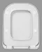 Подвесной унитаз «Roca» The Gap 7346477000 (7801472001) белый с сиденьем дюропласт с микролифтом белое, фотография №3