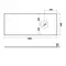 Мебельная столешница «Runo» Каппа 120 на тумбы Лира/Орион 60 (Caspia 60 Oval/ Square) МДФ белый мрамор, картинка №2