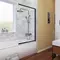 Шторка на ванну стеклянная «WasserKRAFT» Dill 61S02-100WS 100/140 WasserSchutz прозрачная/чёрная универсальная, картинка №2