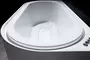 Гидромассажная ванна акриловая «Gemy» G9541 190/95 с каркасом с сифоном белая, фото №5
