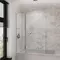 Шторка на ванну стеклянная «Grossman» GR-101/1 110/150 прозрачная/хром универсальная, картинка №2