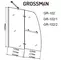 Шторка на ванну стеклянная «Grossman» GR-102/2 110/150 прозрачная/хром универсальная, фотография №3