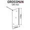 Шторка на ванну стеклянная «Grossman» GR-103 120/140 прозрачная/хром универсальная, фотография №3