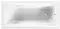 Ванна акриловая «Loranto» Calgary 170/70 без опор без сифона белая, фото №1
