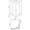 Душевой угол-ограждение «Loranto» Sunway CS-8024S (CS-2239) 90/90 квадратный прозрачный узор/белый с поддоном, фотография №3