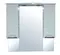 Зеркало с шкафчиком «Loranto» Стиль 100 универсальное с подсветкой белое, фото №1