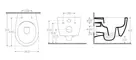 Подвесной унитаз безободковый «Isvea» Sentimenti Neo 10ARS1015I (40D40200I-S) белый с сиденьем дюропласт с микролифтом белое, картинка №2