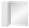 Зеркало с шкафчиком «Edelform» Nota 70 с подсветкой белый глянец левый, фото №1
