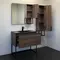 Зеркало с шкафчиком «Comforty» Равенна Лофт 90 без света дуб тёмно-коричневый правое, фотография №3