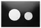 Кнопка смыва «TECE» TECEloop 9240656 стекло черное/хром глянцевый, фото №1