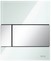 Кнопка смыва «TECE» Square Urinal 9242805 для писсуара стекло зеленое/хром глянец, фото №1