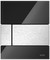 Кнопка смыва «TECE» Square Urinal 9242806 для писсуара стекло черное/нержавеющая сталь, фото №1