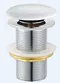 Донный клапан для раковины «Cezares» CZR-SC-Bi с механизмом Клик-Клак белый, фото №1