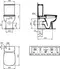 Унитаз компакт «Ideal Standard» Esedra T282001/T282801 (T318601) белый с сиденьем дюропласт белое, изображение №4